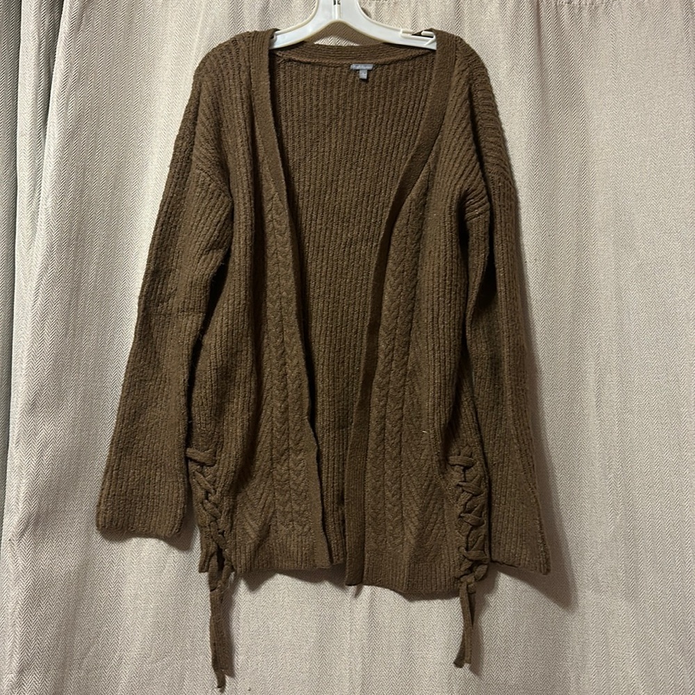 Brown thick cardigan